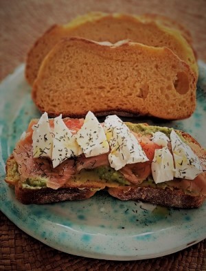 tosta con pan de calabaza